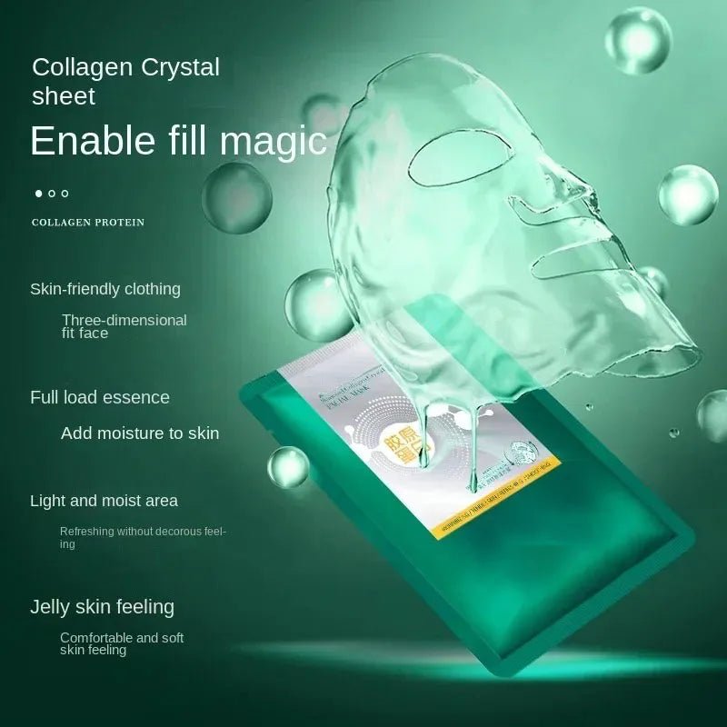 Seaweed Collagen Crystal Face Mask β Deep Hydration & Radiant Glow (5 pcs)