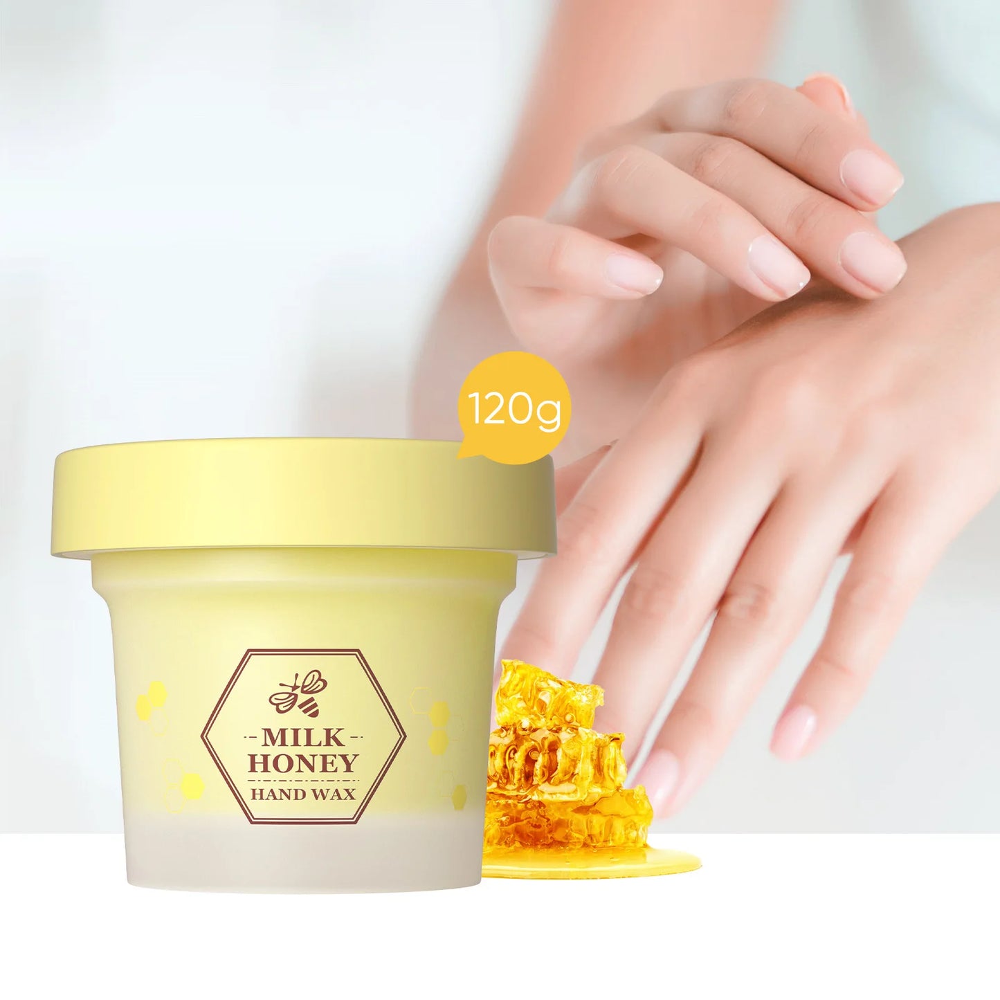 Honey & Milk Exfoliating Hand Mask โ Moisturising & Smoothing Care (50 g / 120 g)