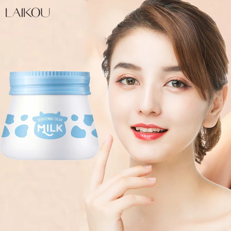 LAIKOU Milk Brightening Cream – Moisturising & Tone-Perfecting Face Cream (55 g)