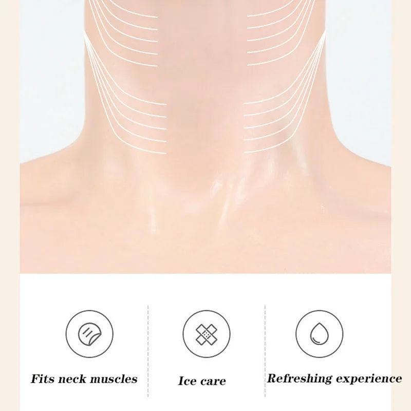Gold Firming Neck Mask – Anti-Wrinkle & Hydrating Care (10 pcs)