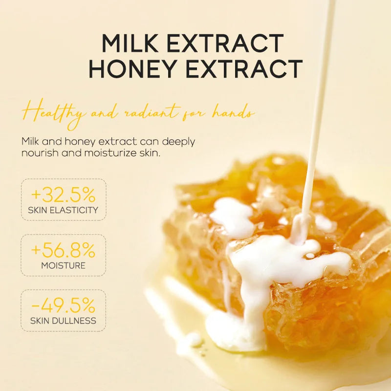 Honey & Milk Exfoliating Hand Mask – Moisturising & Smoothing Care (50 g / 120 g)