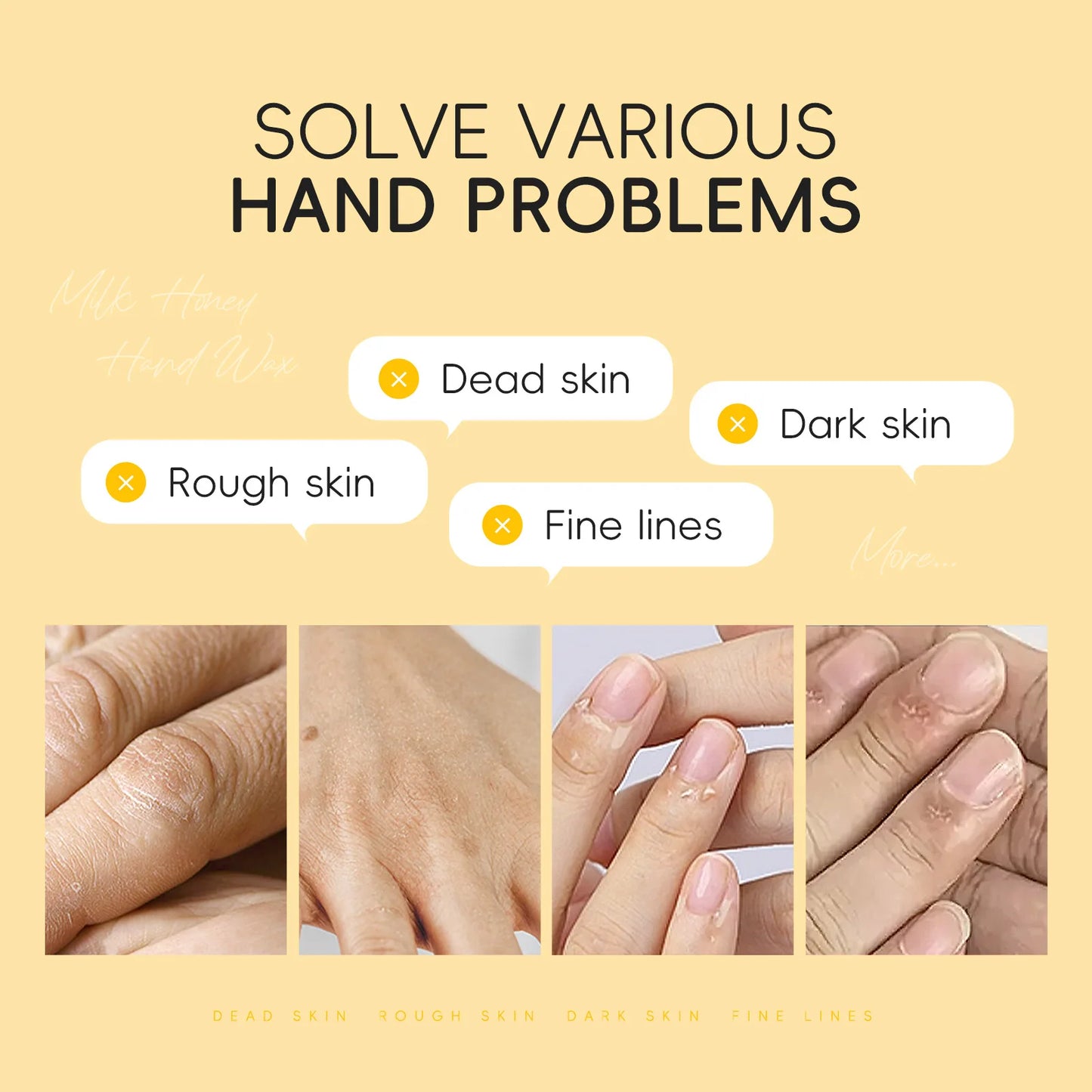 Honey & Milk Exfoliating Hand Mask – Moisturising & Smoothing Care (50 g / 120 g)