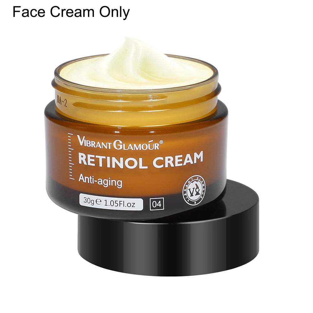 Retinol Anti-Ageing Trio – Face Cream, Facial Serum & Eye Serum (30 ml each)